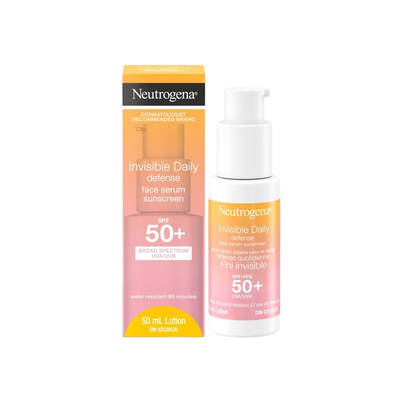 Neutrogena Invisible Daily Defense Face Serum Sunscreen SPF 50+ 50ml