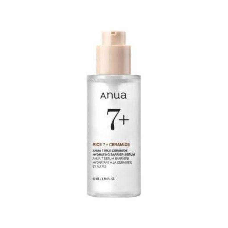 Anua Rice Ceramide 7 Hydrating Barrier Serum – 50ml | Brightening & Hydrating Daily Serum