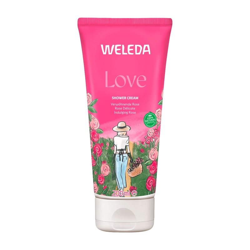 Weleda Love indulging rose shower cream, 200 mL
