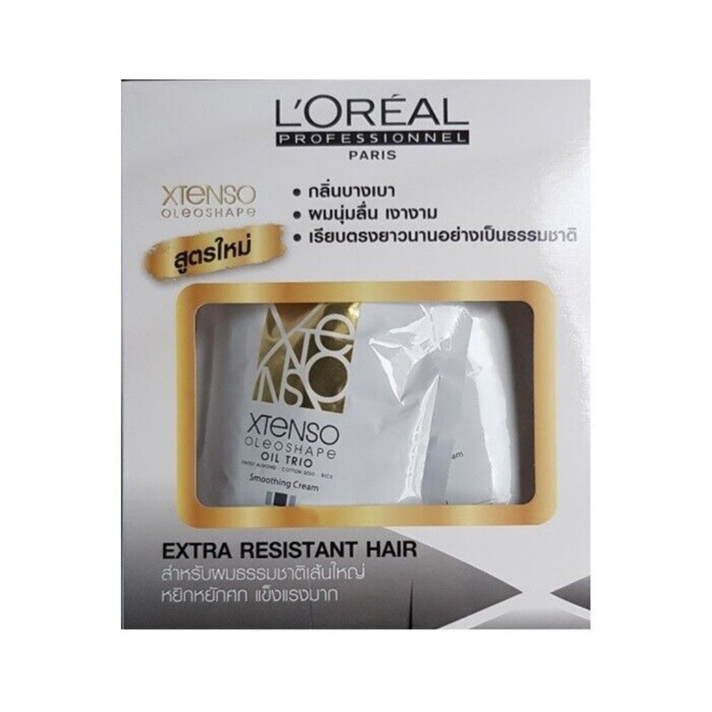 LOreal Paris X-Tenso Straightener Cream Resistant Hair Rebonding Straight Perm Set (125ml+ 125ml)