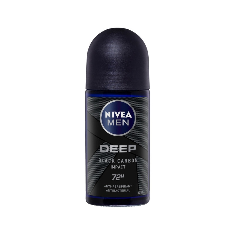 Nivea Men Deep Black Carbon Impact 72H Anti – Perspirant  Roll On 50ml