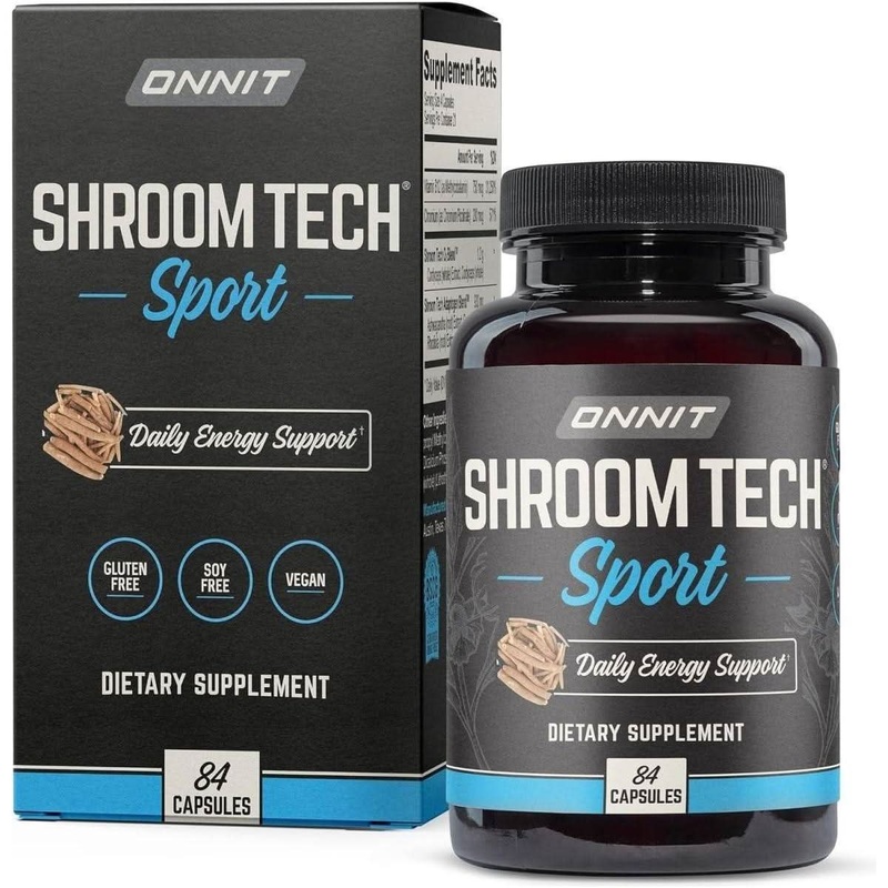 Onnit Shroom TECH Sport (84 Capsules) | Natural Pre-Workout for Energy & Endurance 84 Count (Pack Of 1)