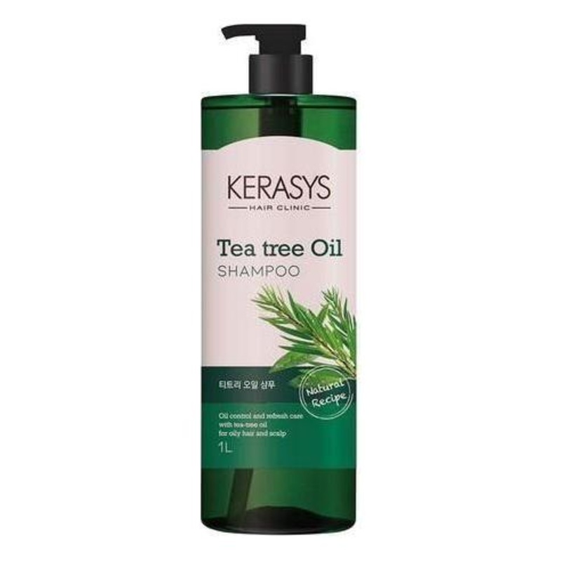 Kerasys Tea Tree Oil Shampoo  1000ml | Refreshing Shampoo for Oily Hair & Scalp