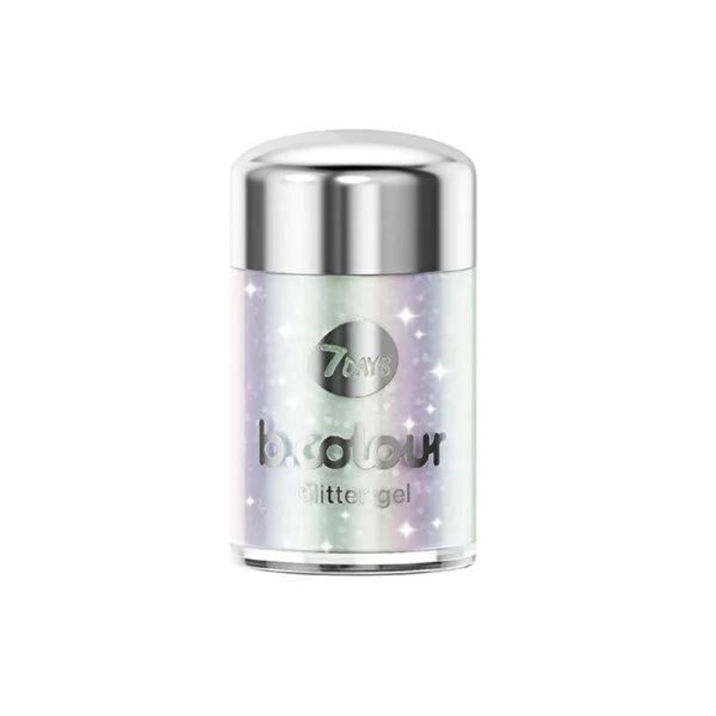7Days B.Colour Glitter Jel for Face & Body – Vegan Holographic Sparkle for Party Makeup