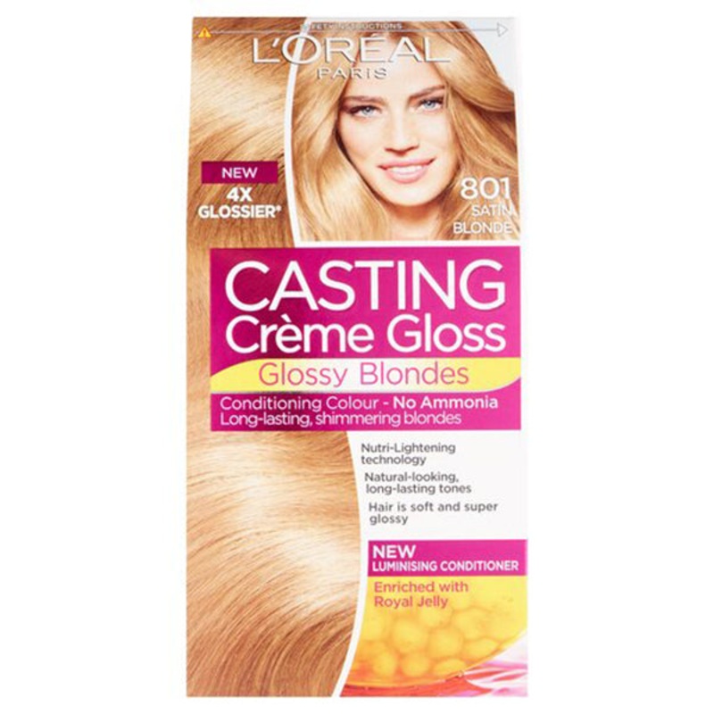 L’Oreal Casting Creme Gloss No Ammonia  801 Satin Blonde