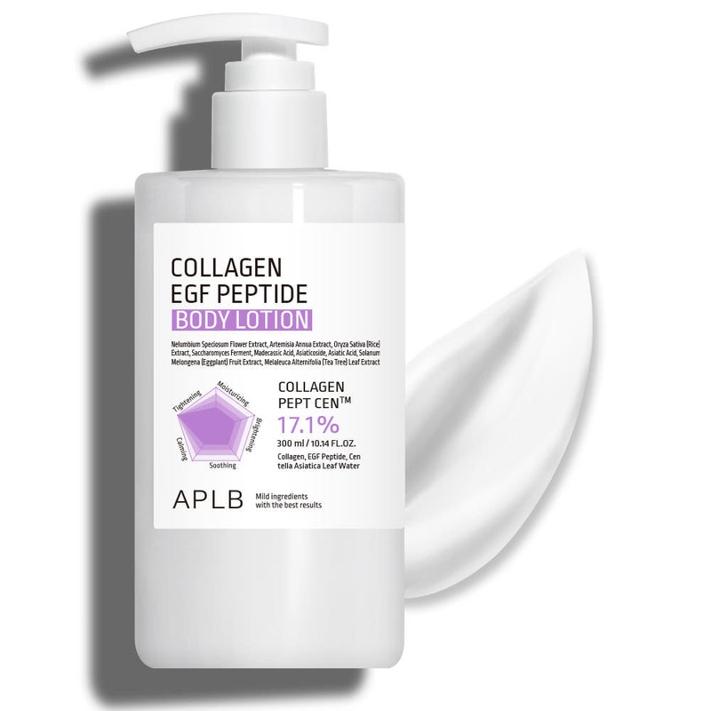 APLB Collagen EGF Peptide Body Lotion  300ml | Firming & Soothing Moisture Care for Sensitive Skin