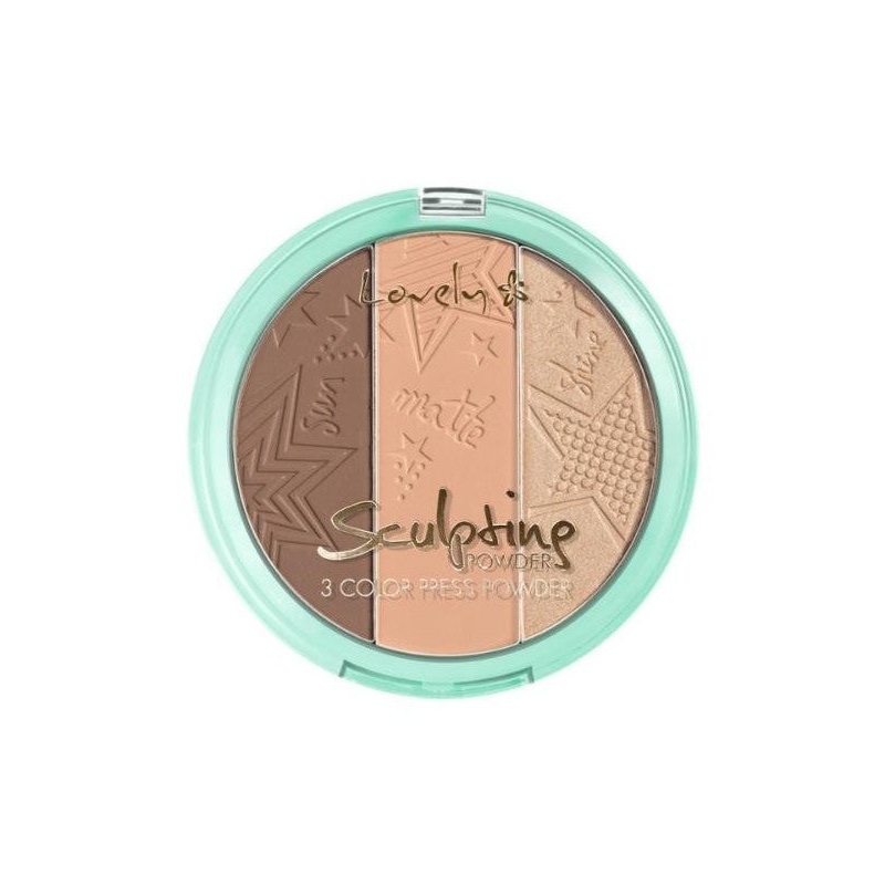 Wibo lovely sculpting 3 color press powder