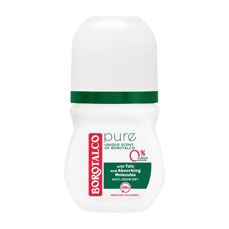 Borotalco Pure original 48h deodorant roll-on, 50 mL