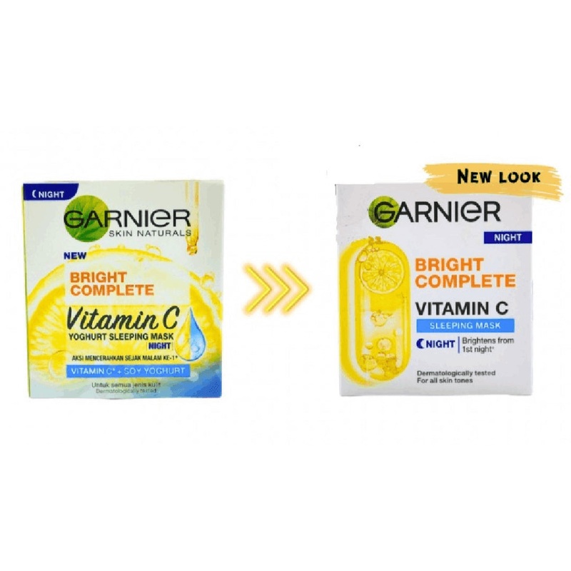 Garnier Skin Naturals Bright Complete Yoghurt Sleeping Mask Night Cream 50ml