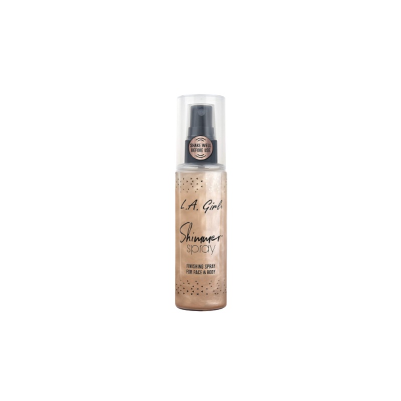 La Girl Shimmer Finishing Spray Gold