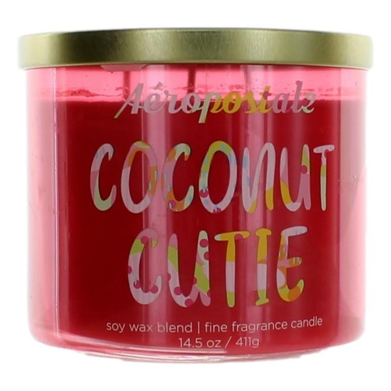 Aeropostale 14.5 oz Soy Wax Blend 3 Wick Candle – Coconut Cutie