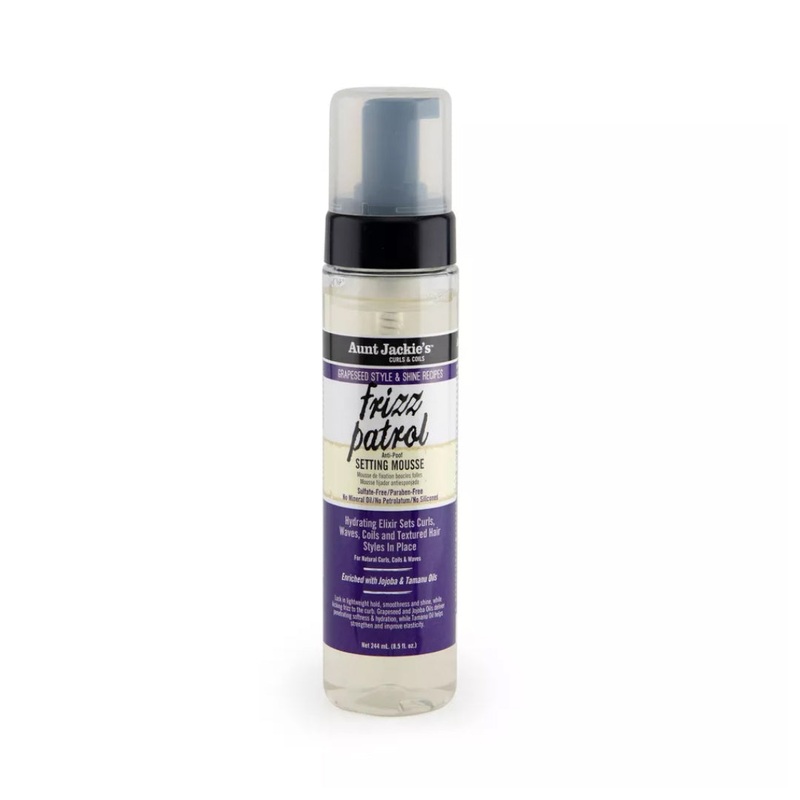 Aunt Jackie’s Grape Seed Frizz Patrol Setting Mousse 244ml