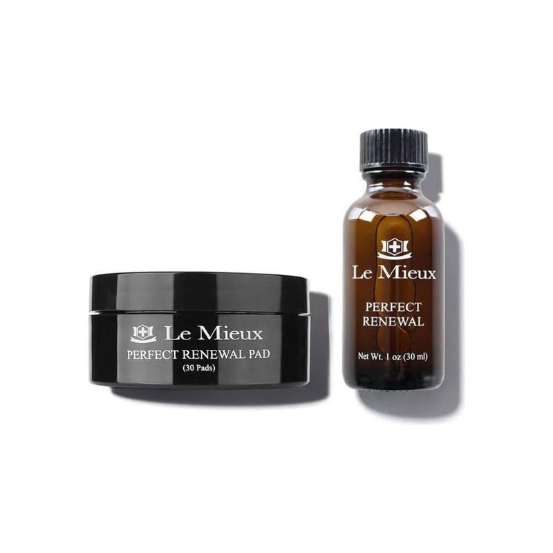 Le Mieux Perfect Renewal Set (30ml Serum & 30 Pads) | Exfoliate & Brighten with Mandelic Acid