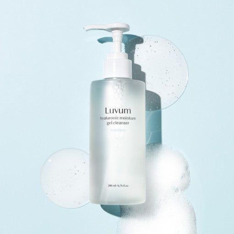 Luvum Bamboo Hyaluronic Moisture Gel Cleanser 200ml | Hydrating & Refreshing Cleanser
