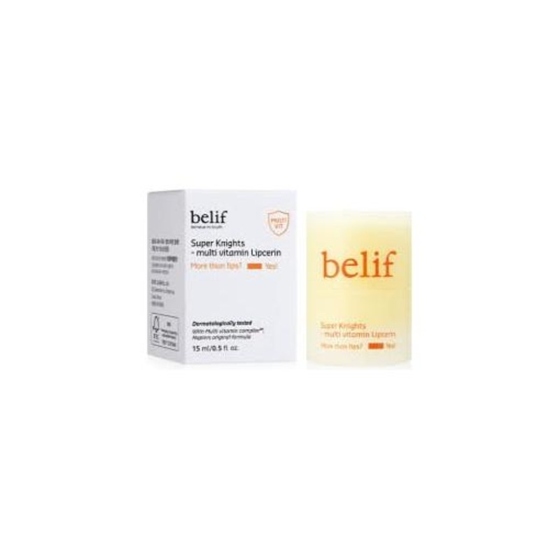 belif Super Knights Multi-Vitamin Lipcerin  15ml | Intensive Lip Nourishment & Exfoliation
