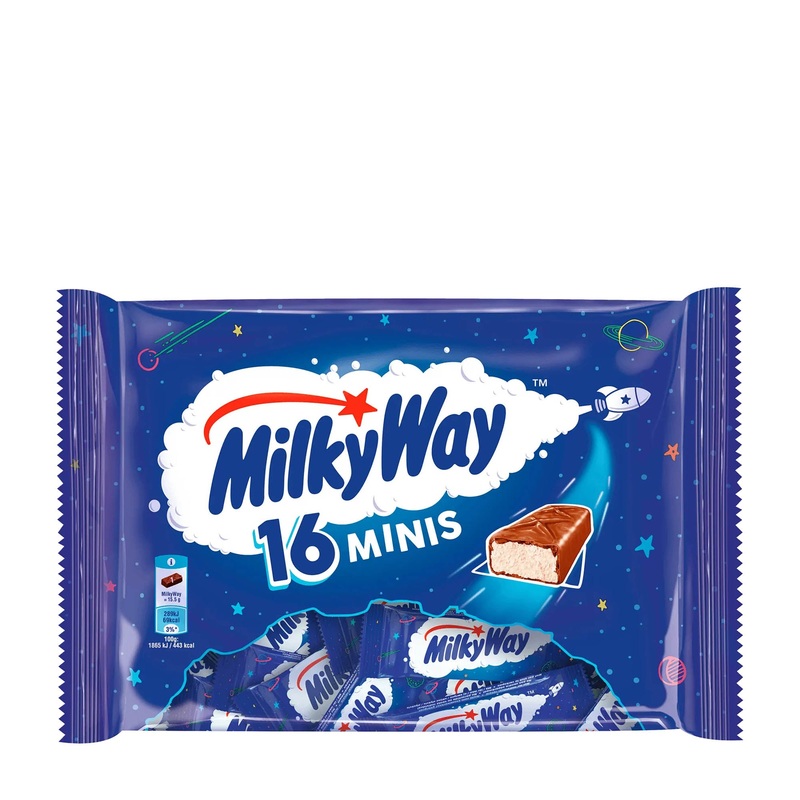 Milky Way Minis milk chocolate bars, 275 g