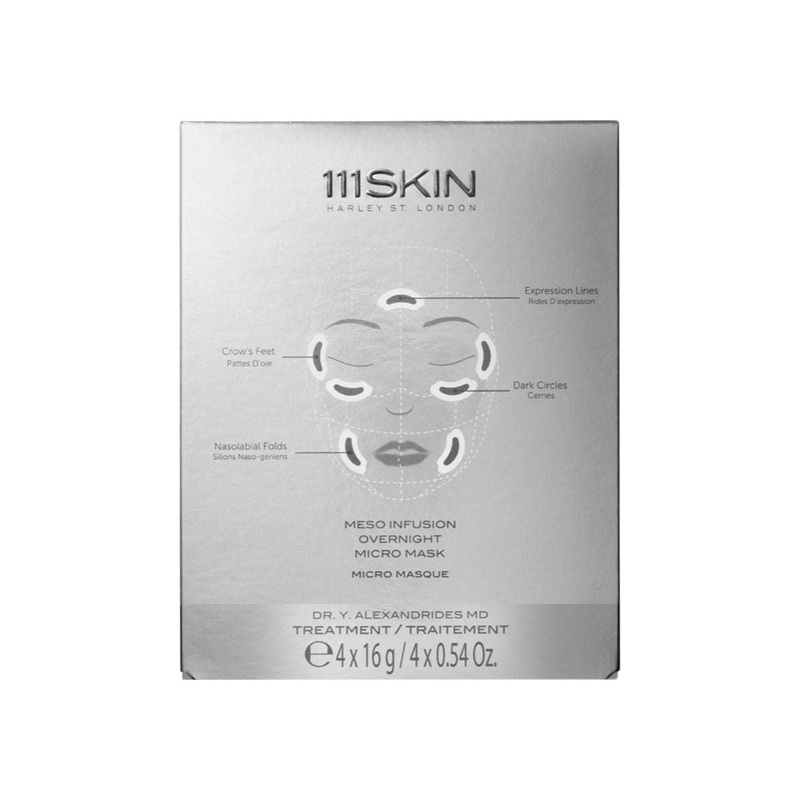 111SKIN Meso Infusion Overnight Micro Mask  Targeted Wrinkle & Fine Line Treatment (4 Count)