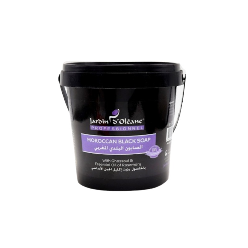 Jardin DOleane Moroccan Black Soap With Ghassoul And Essential Oil Of Rosemary 1KG