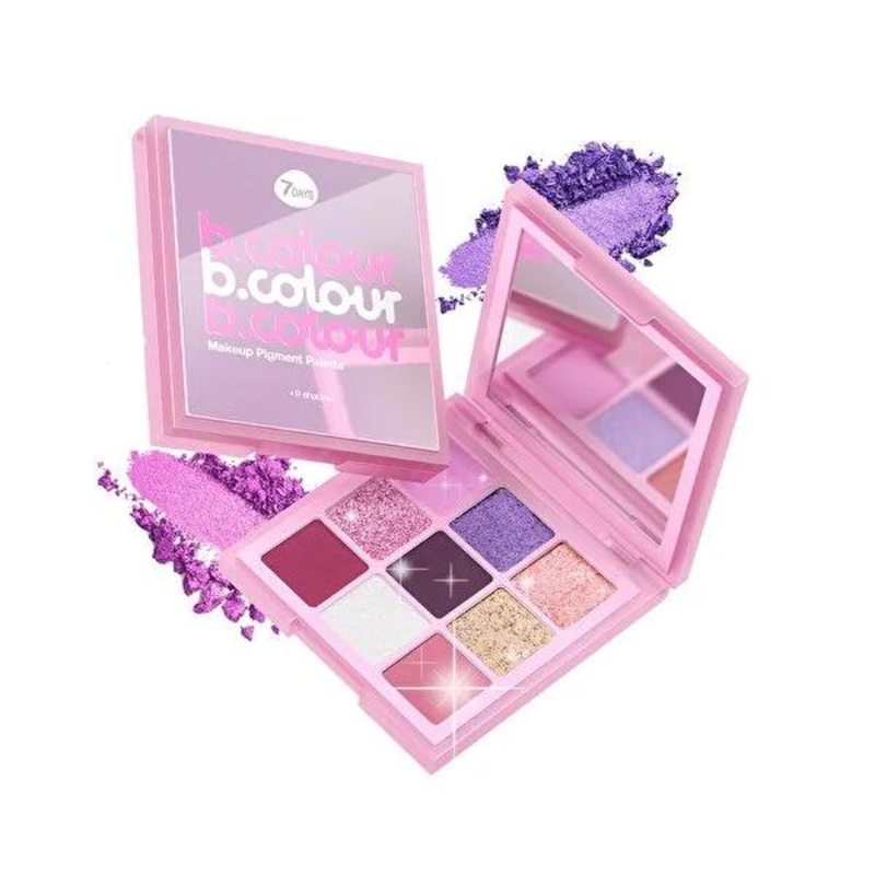 7Days B.Colour Midsummer Fairy Eyeshadow Palette: 9 Pigmented Shades for Blendable, Long-Lasting Eye Makeup Looks