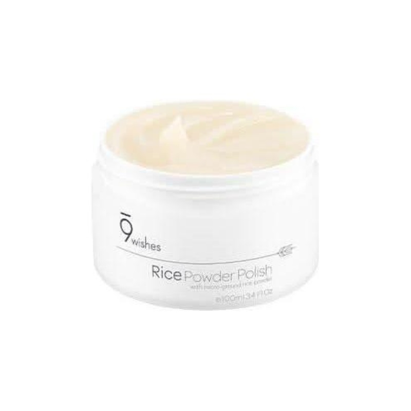 9Wishes Rice Powder Polish (100ml) | Gentle Exfoliating Cleanser for Soft, Radiant Skin