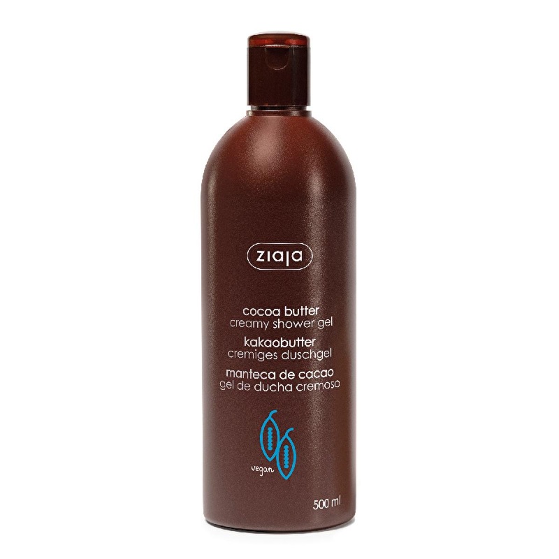 Ziaja Cocoa Butter Creamy Shower Gel: Intense Moisturizing & Natural Shower Gel for Dry, Sensitive Skin – Gentle, pH Balanced, 16.91 fl oz