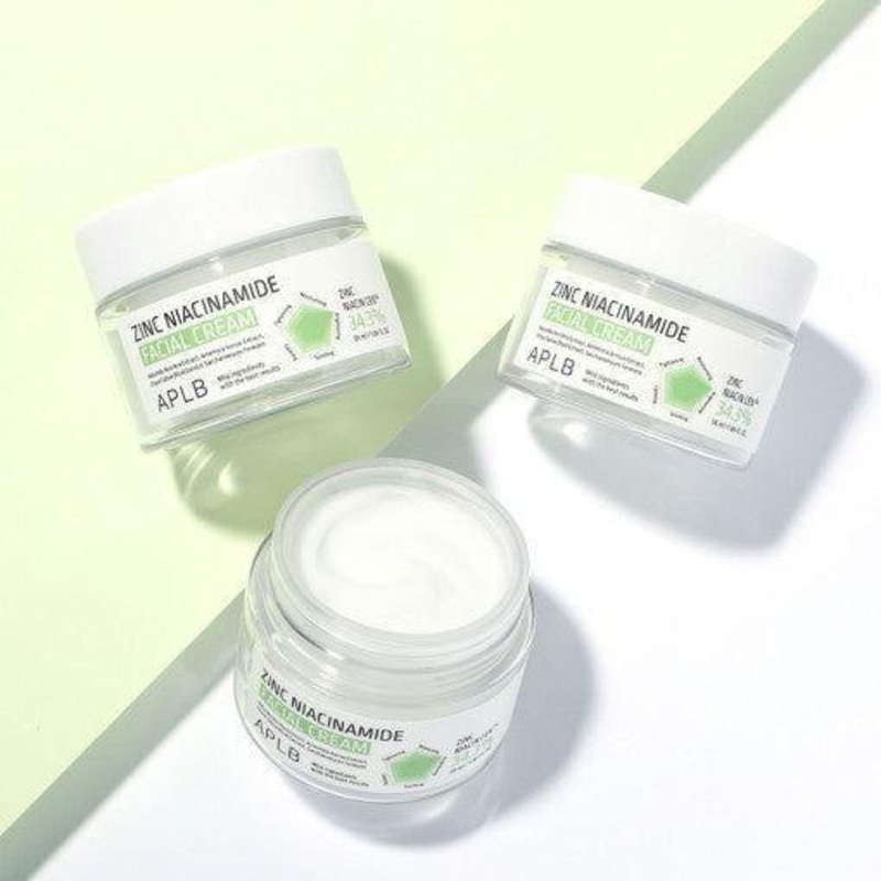 APLB Zinc Niacinamide Facial Cream  55ml | Oil Control & Brightening for Clear, Balanced Skin