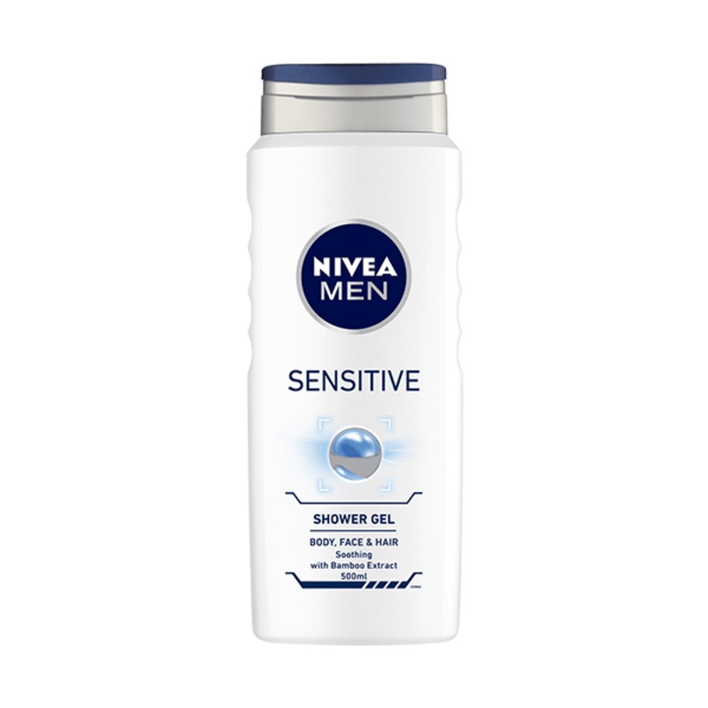 Nivea Men Sensitive Shower Gel Body, Face & Hair 500ml