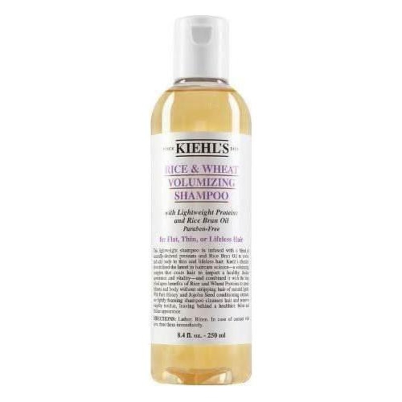 Kiehl’s Rice & Wheat Volumizing Shampoo  250ml | Lightweight Cleanser for Fuller, Thicker Hair