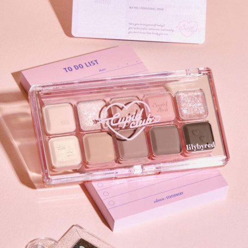 lilybyred Mood Keyboard Eyeshadow Palette  10 Shades | Matte & Shimmer Versatile Glam #01 Ash Cinnamon