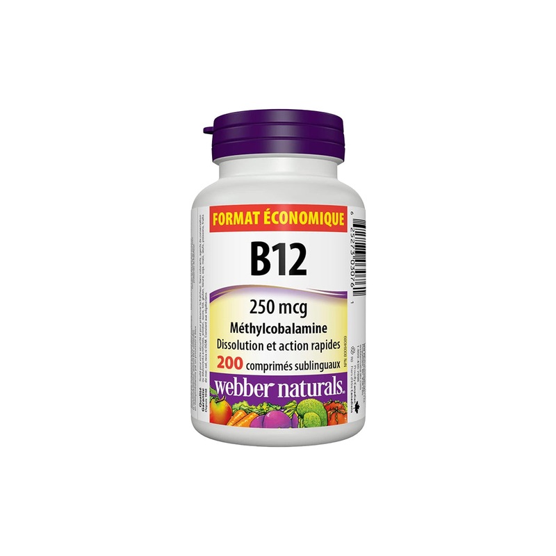 Vitamin B12 Methylcobalamin 250 mcg 200 Sublingual Tablets