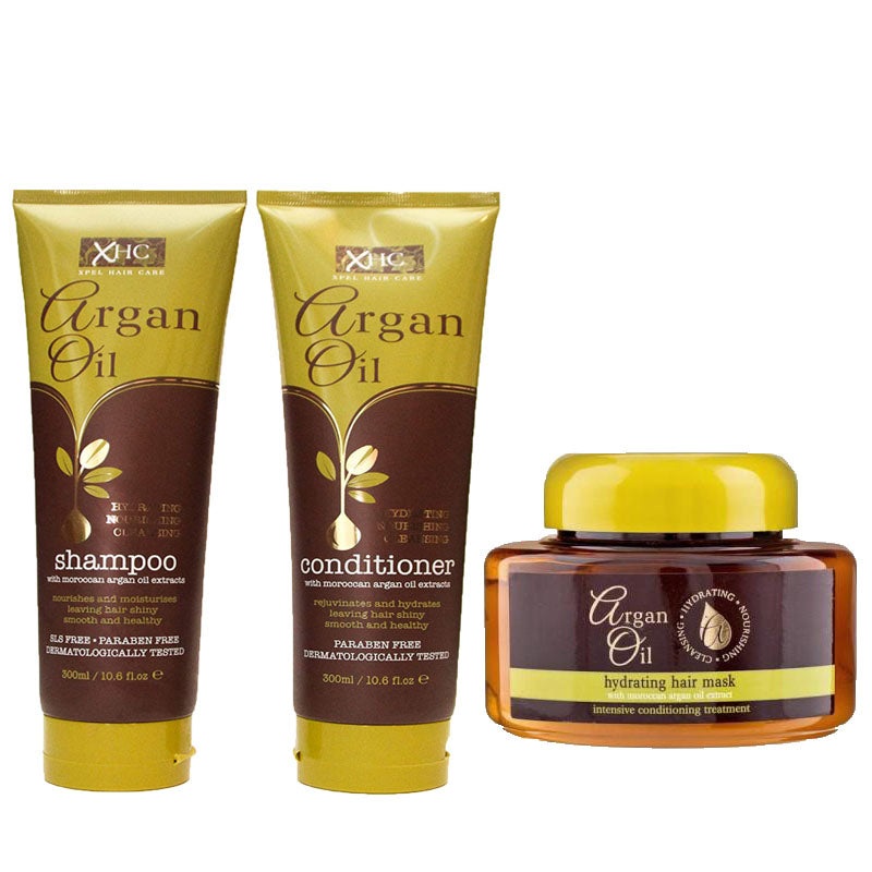 Argan Oil Shampoo, Conditioner 300ml & Argan Hair mask 220ml