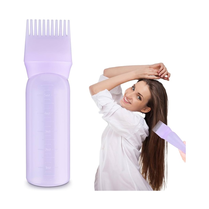 Comb Nozzle Hair Applicator Bottle For Shampoo And Oil