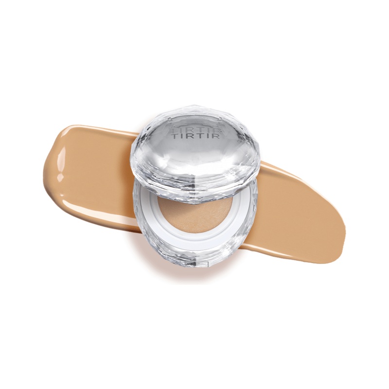 TIRTIR Mask Fit Crystal Mesh Cushion SPF50+ PA++++ Mini  5g | 15 Radiant Shades for Dewy, Long-Lasting Glow 13N Fair Ivory