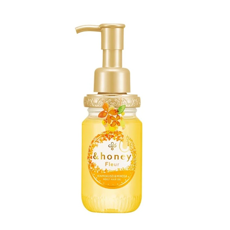 & Honey Kinmokusei & Mimosa Moist Hair Oil Honey & Fleur -100 ML