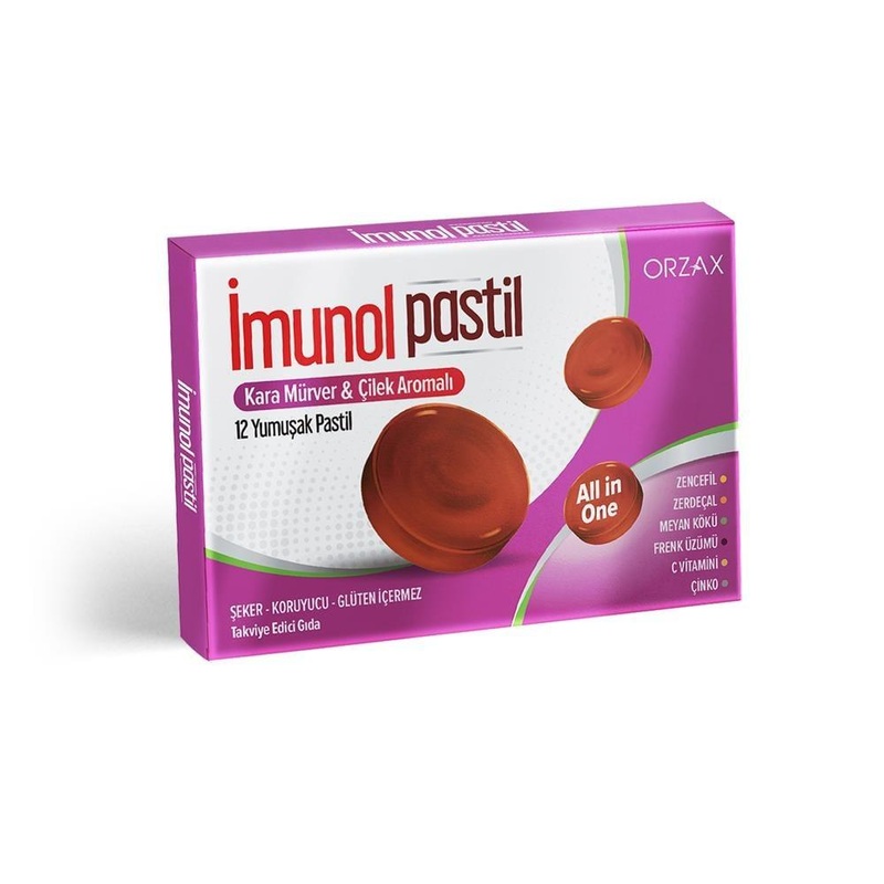 _munol Herbal Lozenges – Black Elderberry & Strawberry Flavor – Immune Support, Sugar-Free, Gluten-Free