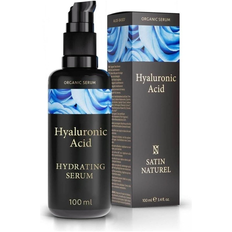 Satin Naturel Hyaluronic Acid Serum  100ml | Deep Hydration & Collagen Boost with Oligo HA & Aloe Vera