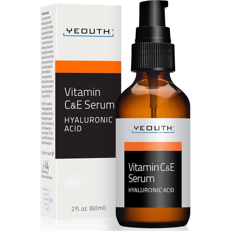 YEOUTH Vitamin C & E Serum  60ml | Brightening, Anti-Aging & Hydrating Face Serum
