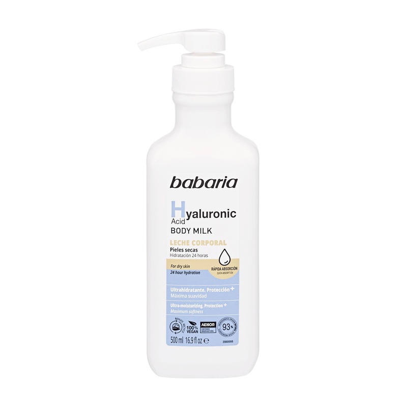 babaria Hyaluronic Acid body milk for dry skin, 500 mL