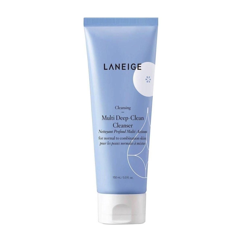 LANEIGE Deep-Clean Cleanser  150ml | Creamy Exfoliating Face Wash with Papain & Blueberry Extract