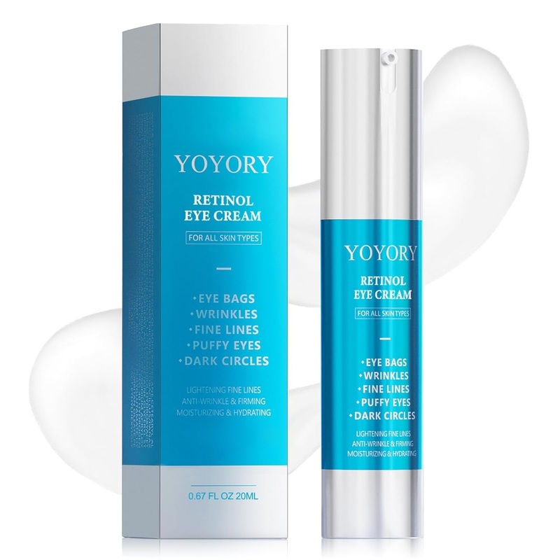 YOYORY Retinol Eye Cream  20ml | Smooths Fine Lines, Lifts Puffiness & Brightens Dark Circles 0.67 Fl Oz (Pack Of 1)