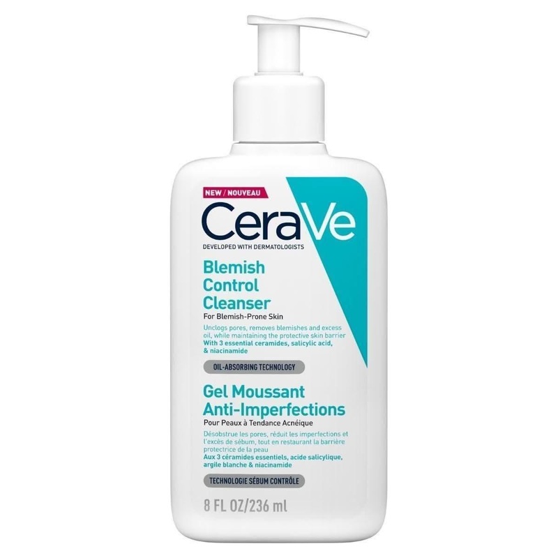 CeraVe Blemish Control Cleanser  236ml | Daily Foaming Face Wash for Acne-Prone Skin