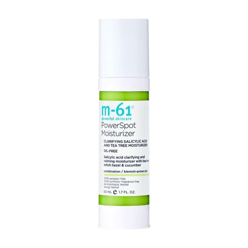 M-61 PowerSpot Moisturizer  50ml | Oil-Free Clarifying Moisturiser for Blemish-Prone Skin with Salicylic & Glycolic Acid