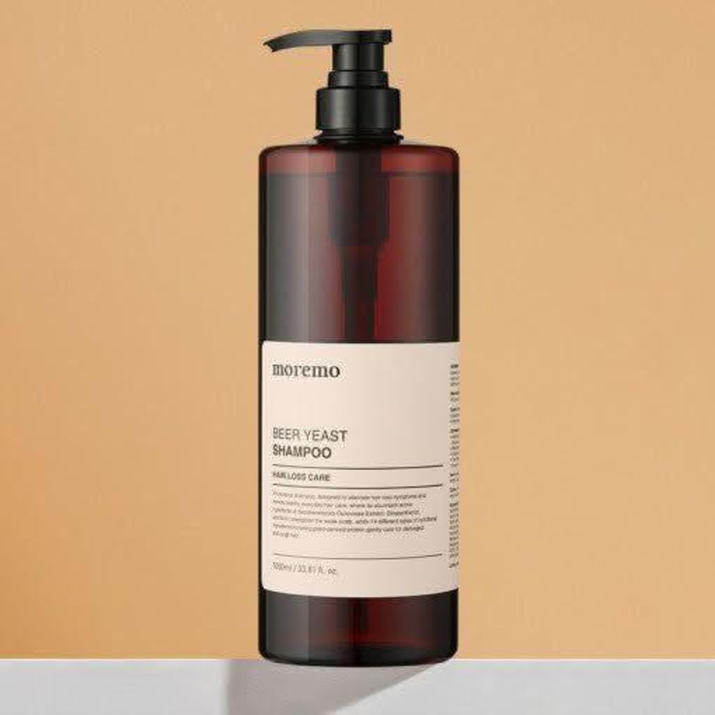 moremo Beer Yeast Hair Loss Care Shampoo  1000ml | Strengthens Roots & Boosts Volume