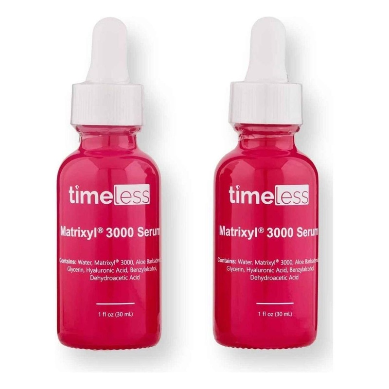 Timeless Skin Care Matrixyl 3000 Serum  30ml (2 Pack) | Anti-Wrinkle Peptide Serum with Hyaluronic Acid