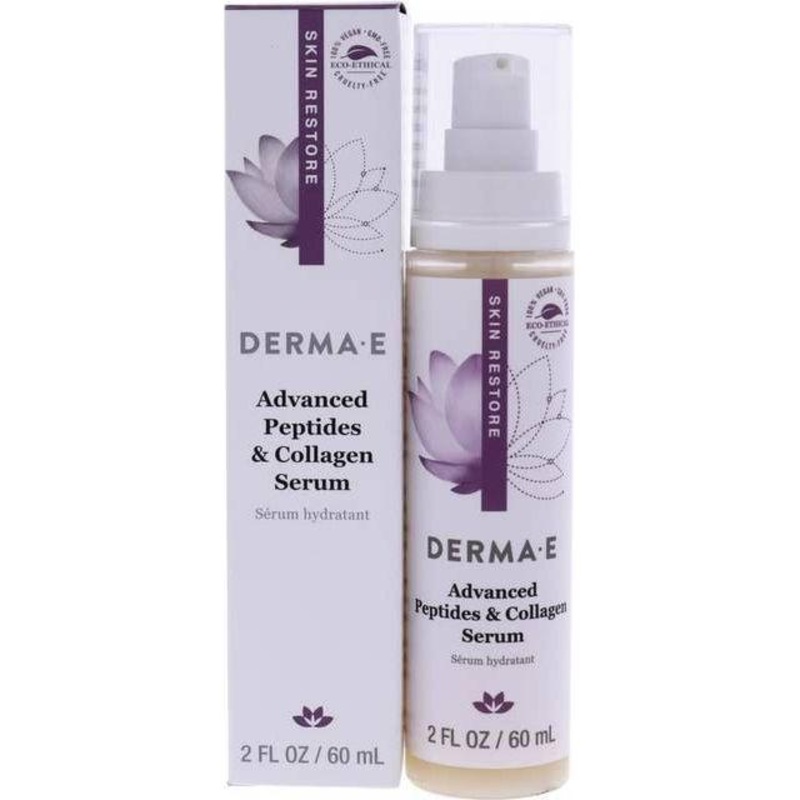 DERMA E Advanced Peptides and Collagen Serum  60ml | Anti-Aging & Wrinkle-Reducing Treatment