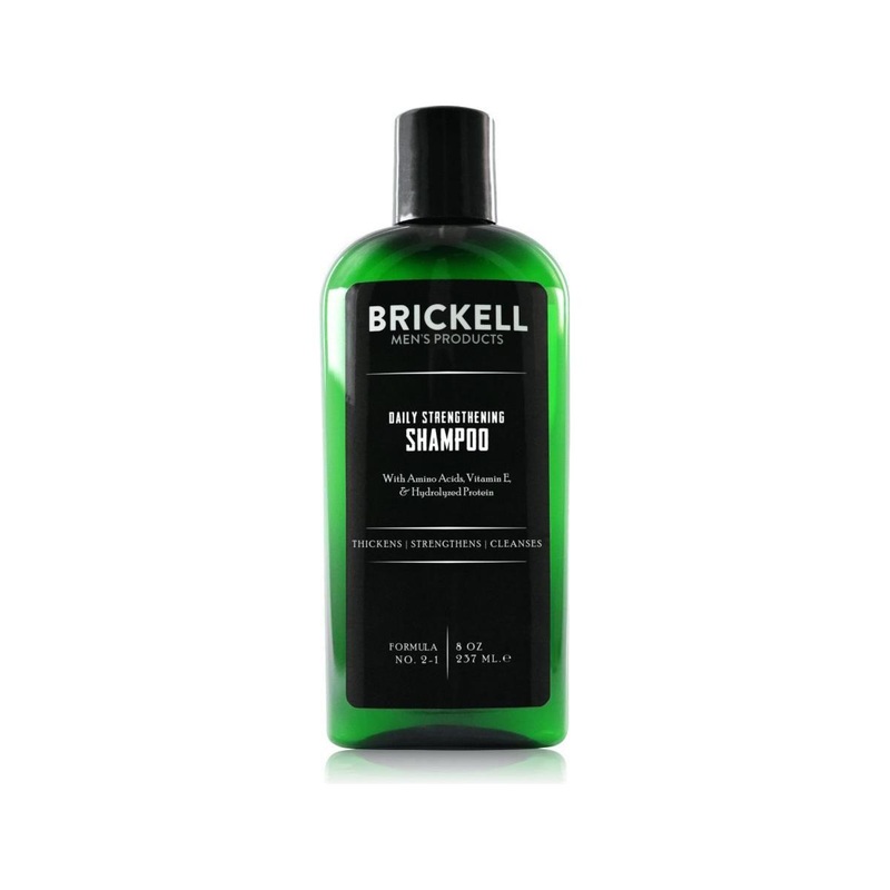 Brickell Daily Strengthening Shampoo  237ml | Hair Thickening & Scalp Refreshing Formula