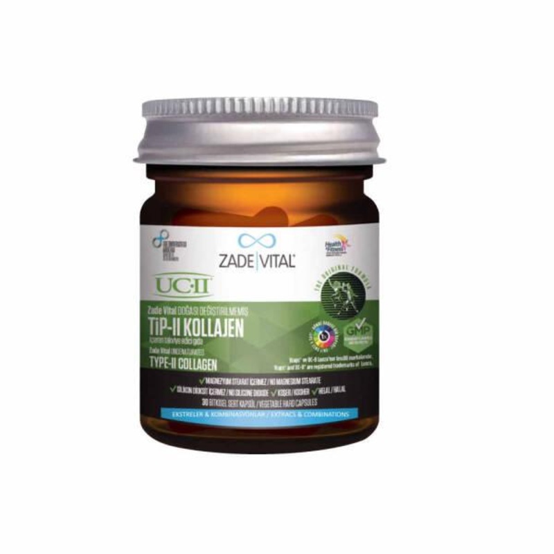 Zade Vital Type II UC-II Collagen Supplement: Joint Health & Cartilage Support – Unmodified Collagen Capsules for Flexibility & Mobility
