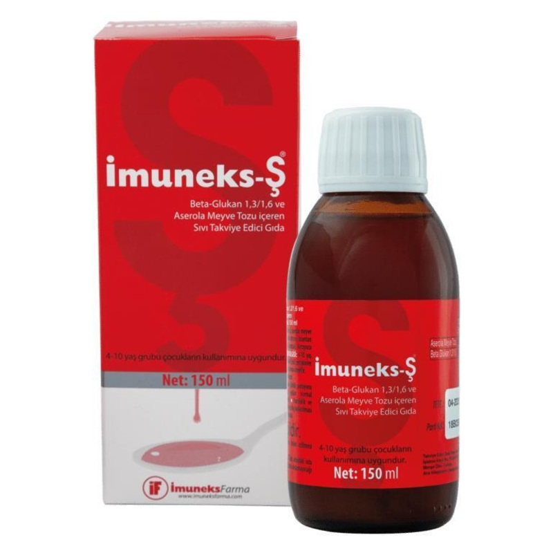_muneks Immune Support Syrup: Beta Glucan & Acerola – Boost Immunity Naturally. Liquid Vitamin C, Children & Adults, 150ml