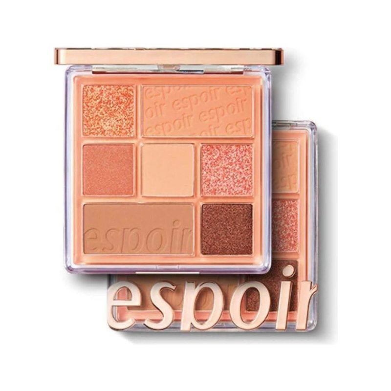 Espoir Real Eye Palette #1 Peachy Like  10g | Warm Peach Daily Eye & Face Palette