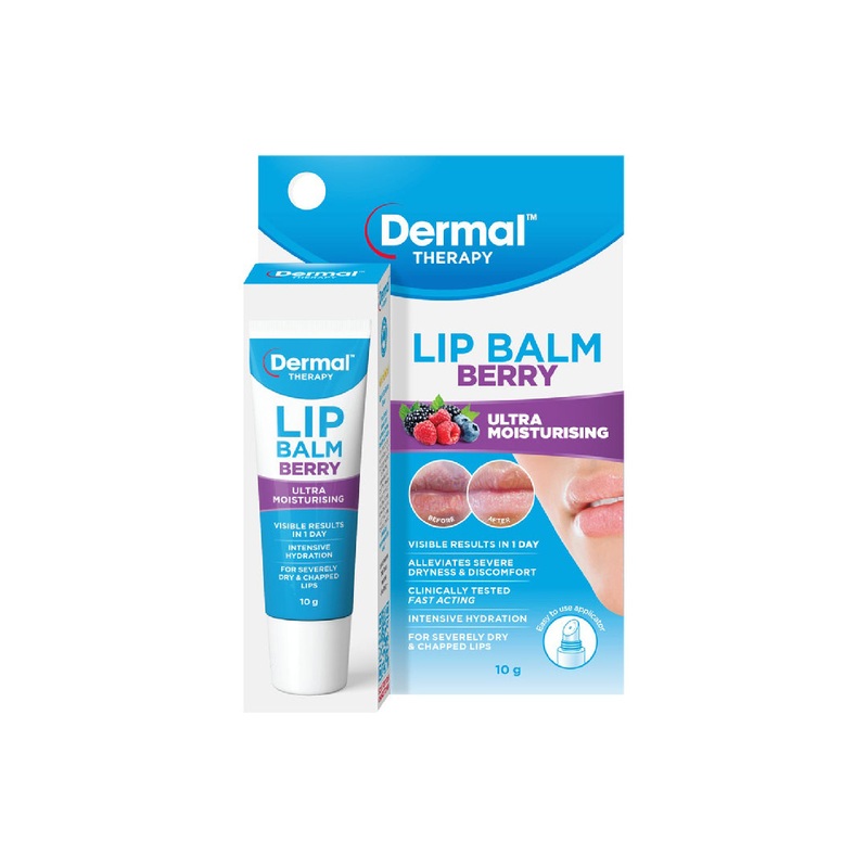 Dermal Therapy Visible Results In 1 Day Berry Lip Balm